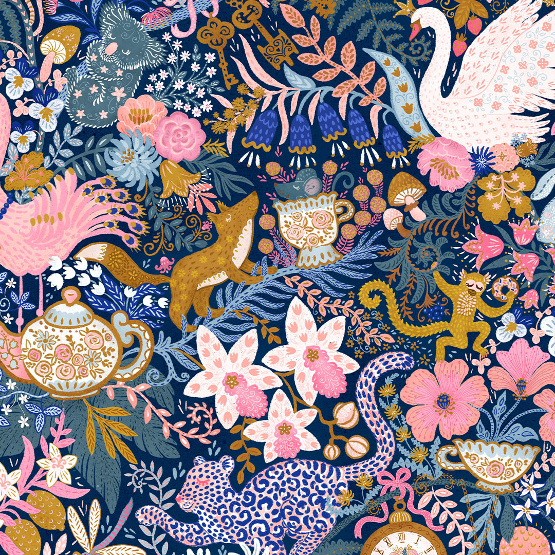 Whimsical Wonderland Wallpaper Design Challenge Spoonflower
