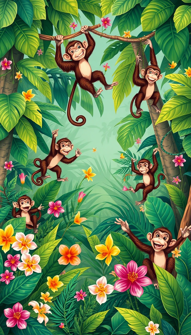 Wallpaper With Monkeys