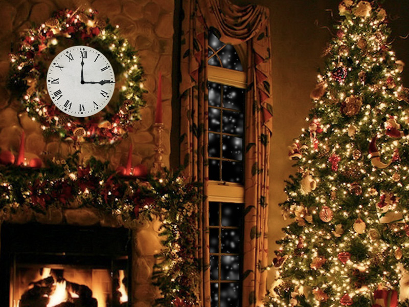 7art Christmas Fireplace Screensaver Cozy Festive Decoration With A