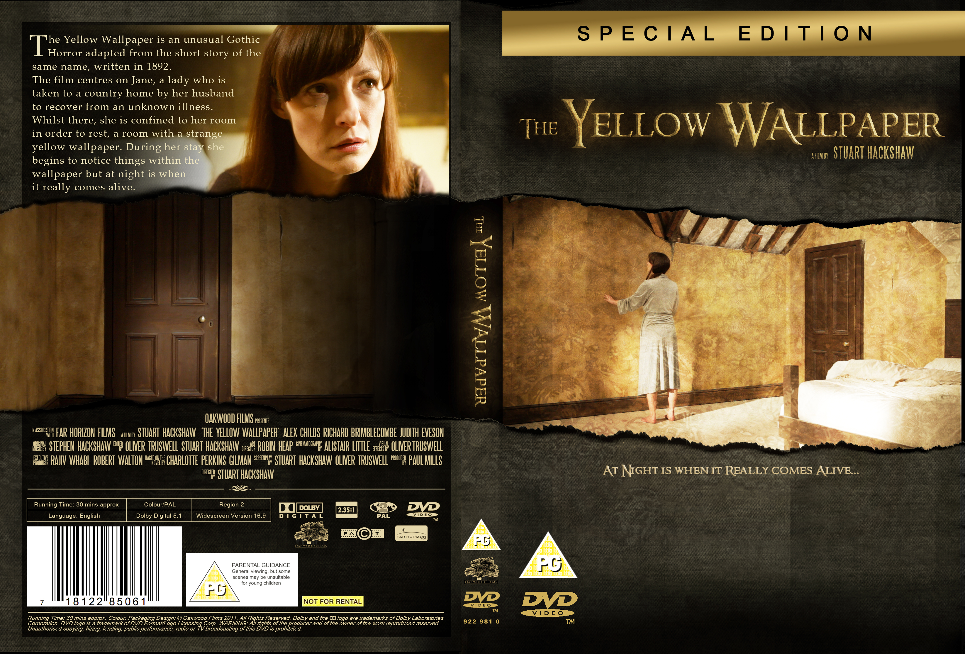 Dvd Cover Design For The Yellow Wallpaper Yellowwallpaperhortfilm