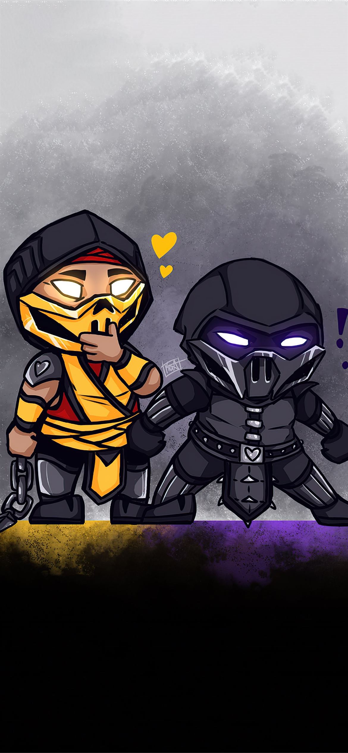 Mortal Kombat Chibi iPhone Wallpaper