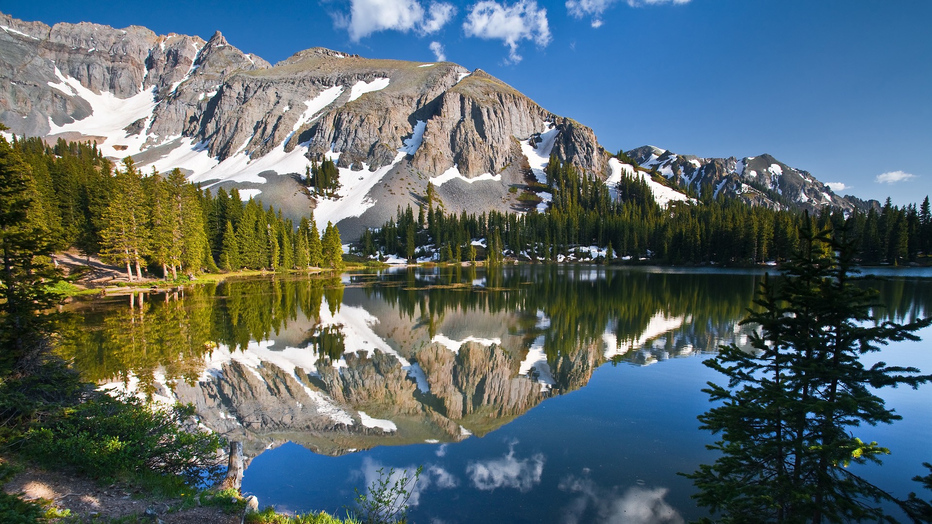 Alta Lake Rocky Mountains 1080p Wallpaper Imgprix