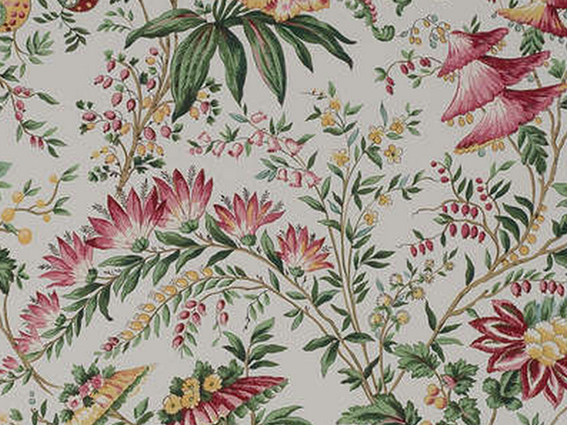 Wallpaper With Floral Pattern Tarantelle Boussac Collection By Pierre