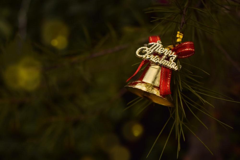 Merry Christmas bell ornament photo Free Ornament Image on