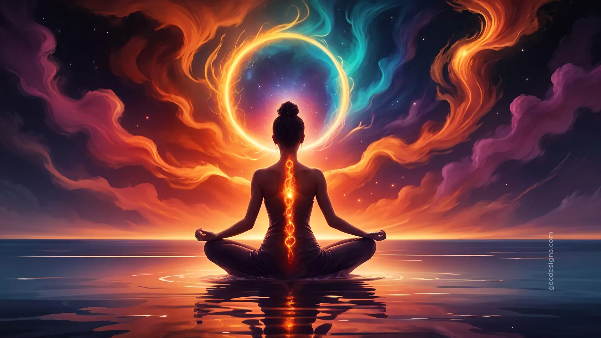 Yoga Day Wallpaper Human Meditate In A Lotus Pose Activates