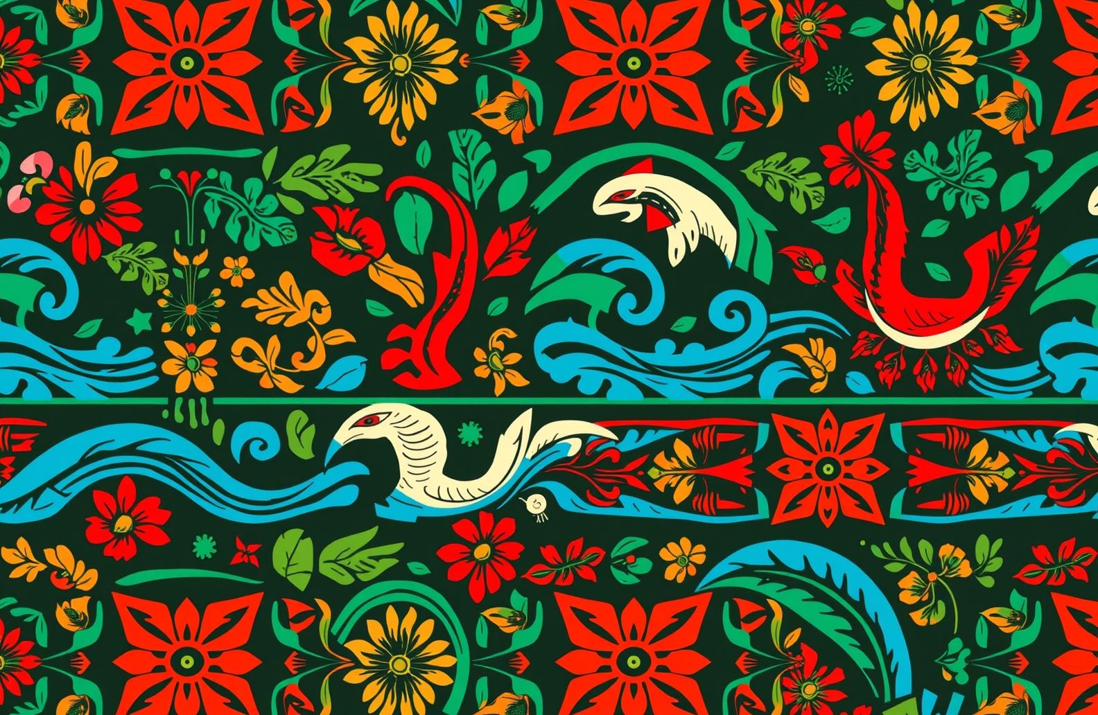 Polynesian Tribal Wallpaper