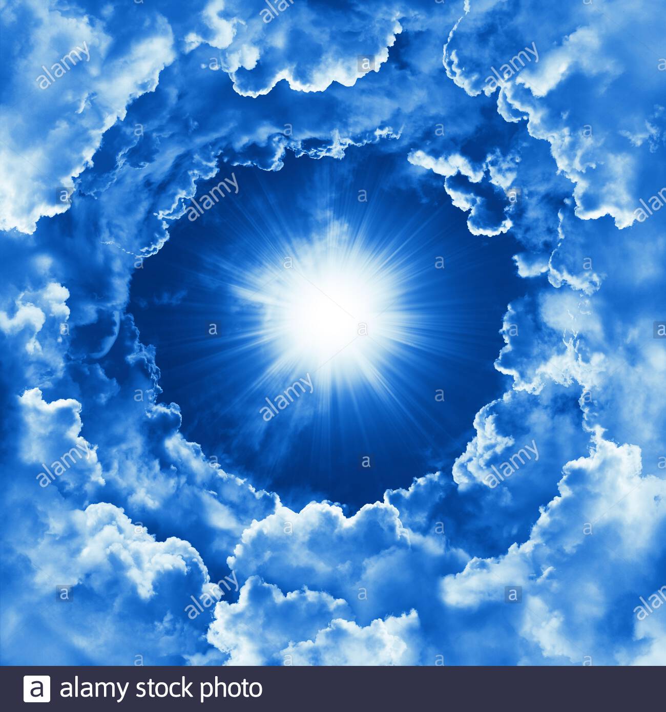 Heavenly Background With Dramatic Clouds Religion Concept Of
