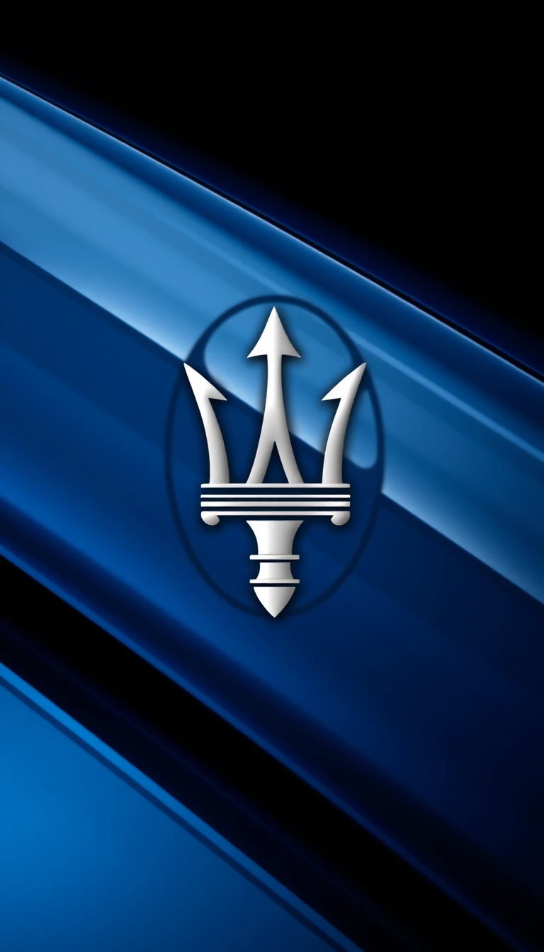 Maserati Logo Phone Wallpaper