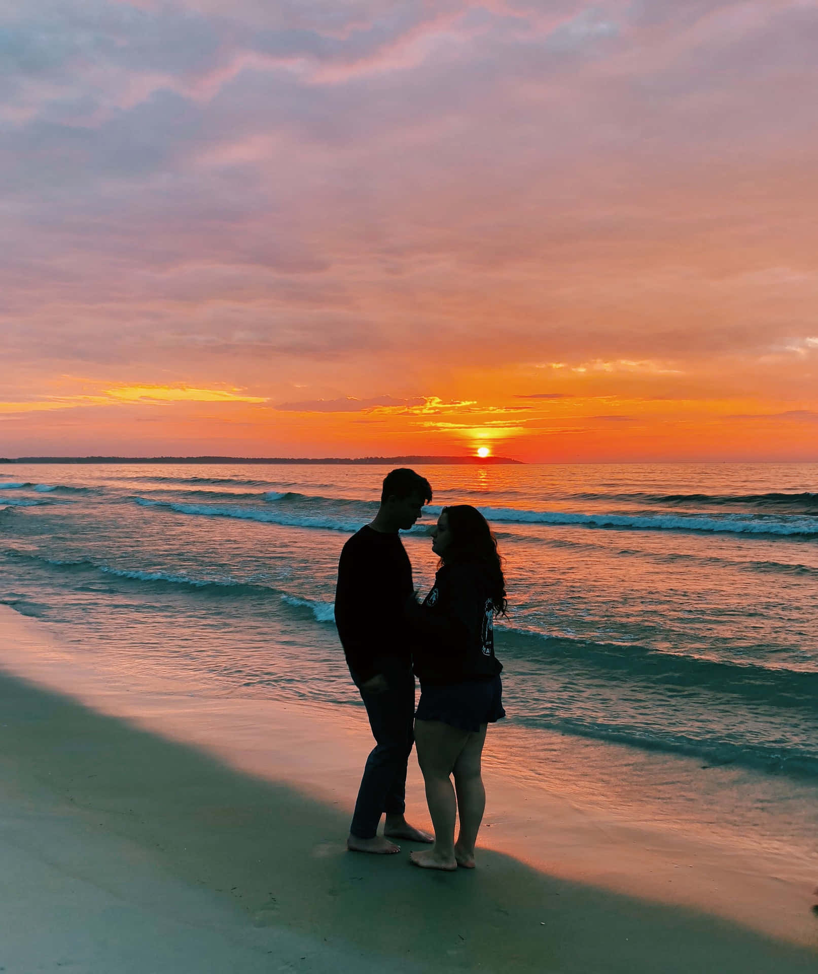 Couple At Beach Picture X Wallpaper