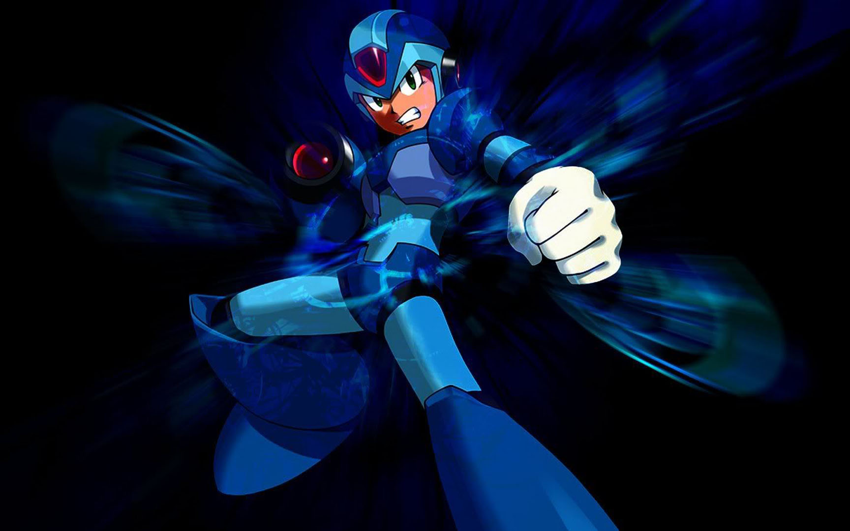 White Glove Action Games Wallpaper Image Featuring Megaman