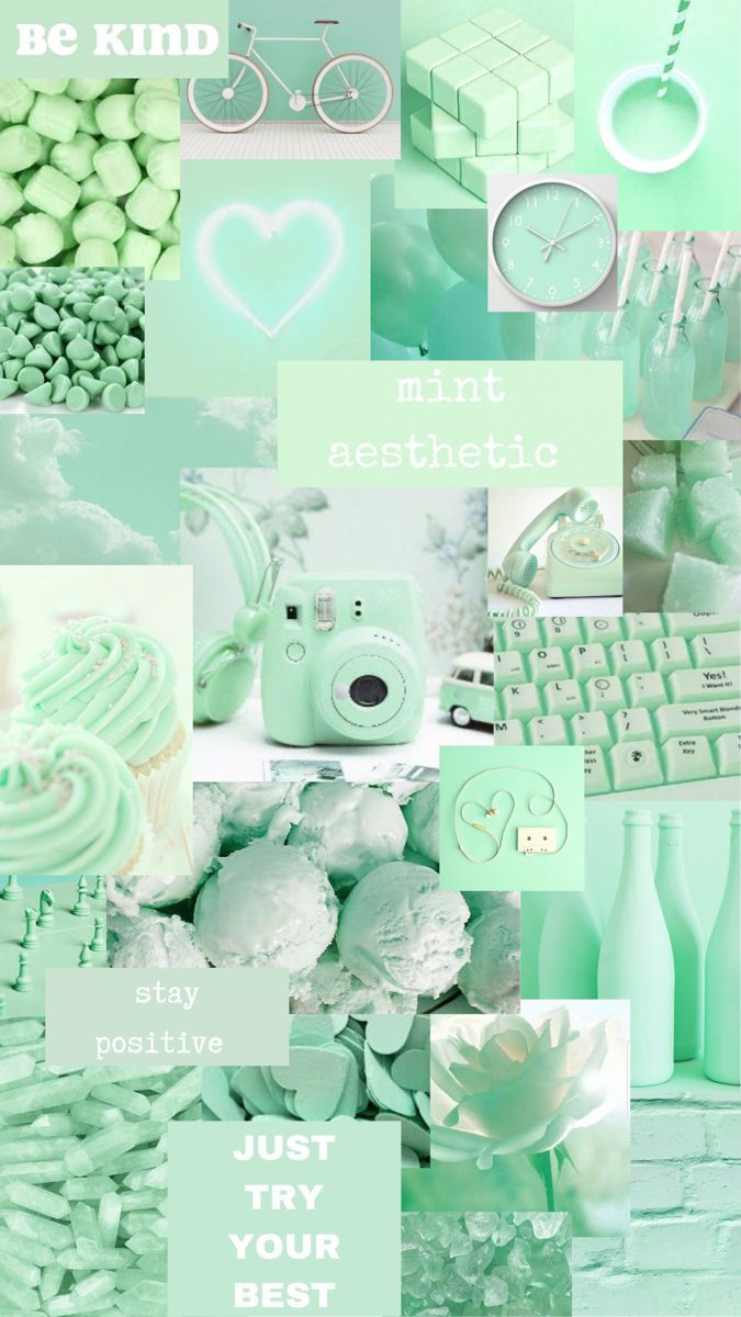 Mint Green Aesthetic Wallpaper