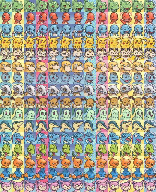 Sprite Sheets favourites by pokeman25 520x640