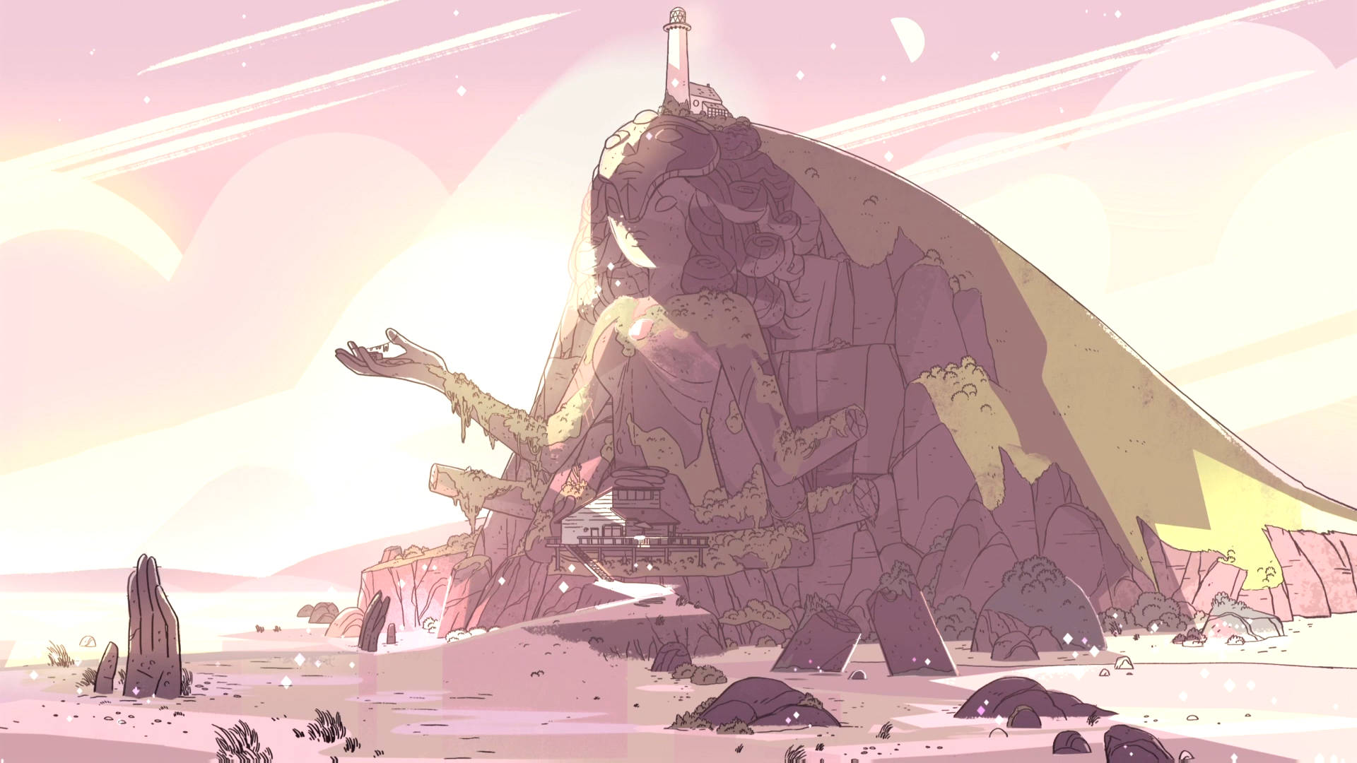 Crystal Temple From Steven Universe iPad Wallpaper