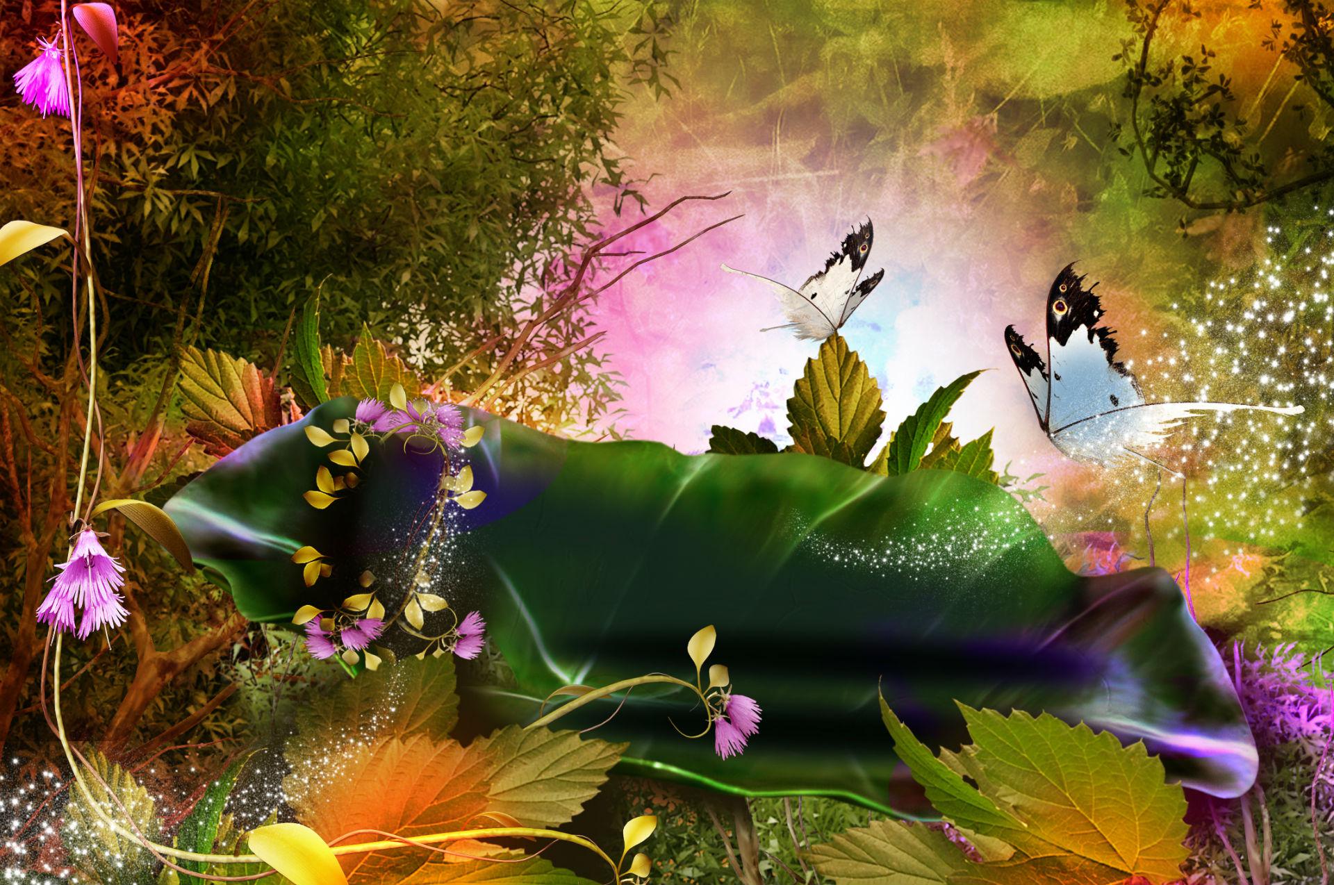 Fantasy Butterflies Wallpaper HD