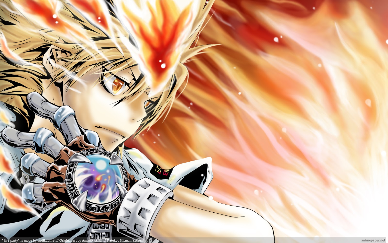 Hitman Reborn Anime Flame HD Wallpaper Desktop Pc Background