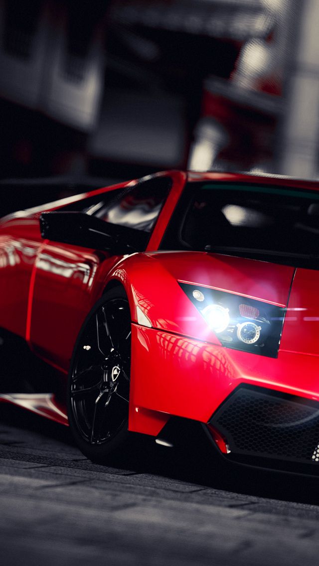 iPhone Wallpaper Red Lamborghini Lamborgini