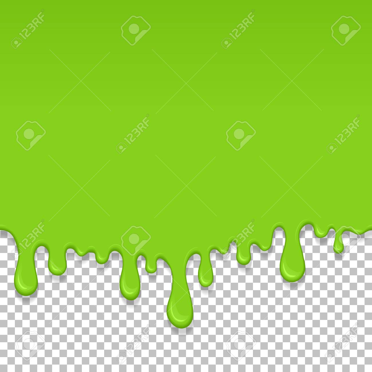 Light Green Dripping Slime Seamless Pattern Zombie