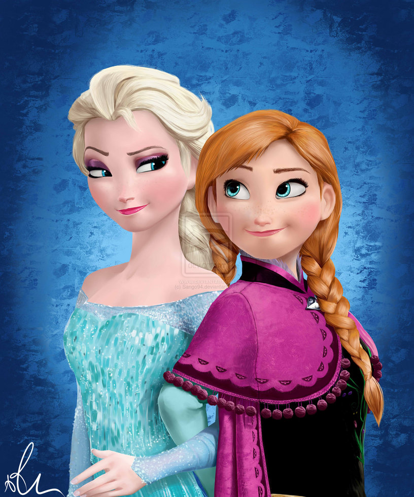 Anna and Elsa Frozen 816x979