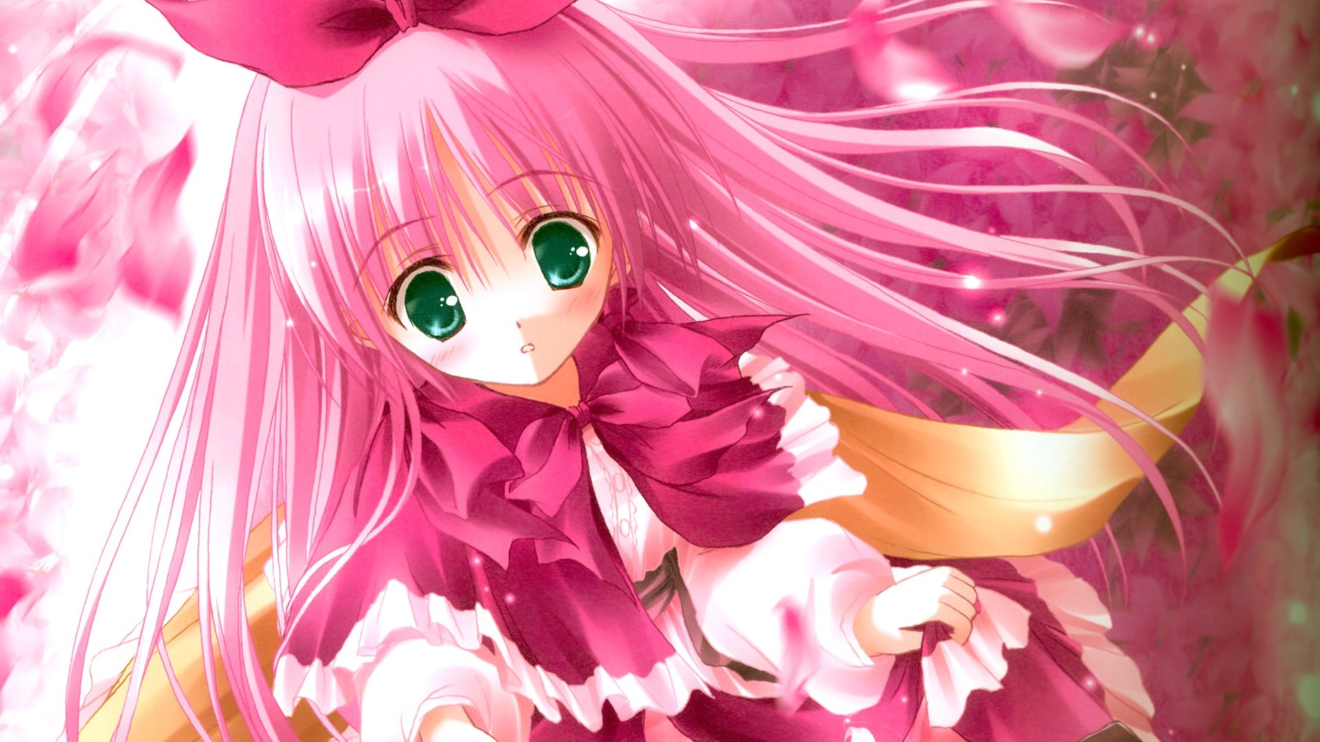 Cute Pink Hair Anime Girl Wallpaper Desktop