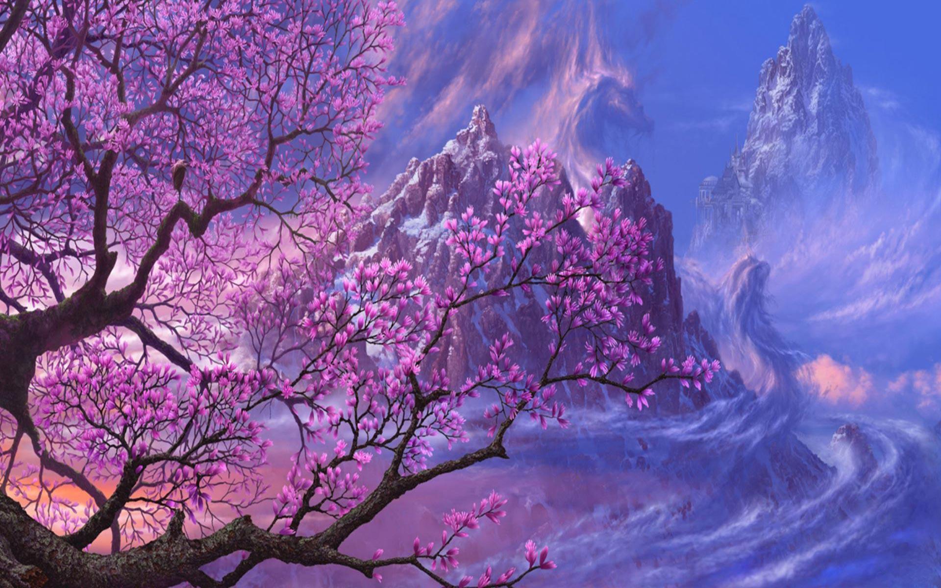 Pink Trees Wallpaper For Your Desktop