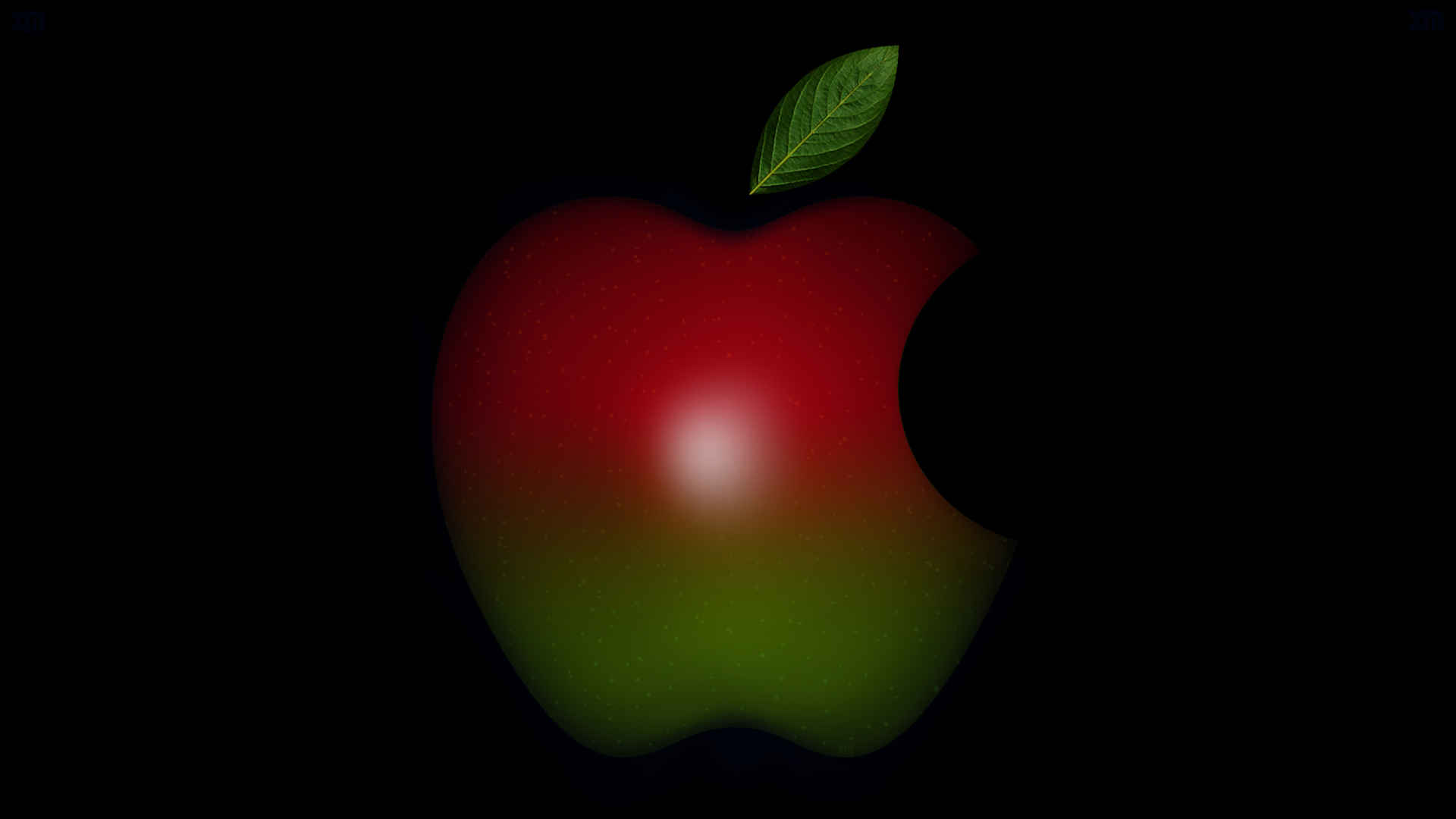 apple logo red grn wallpaper by xenomorph1138 customization wallpaper