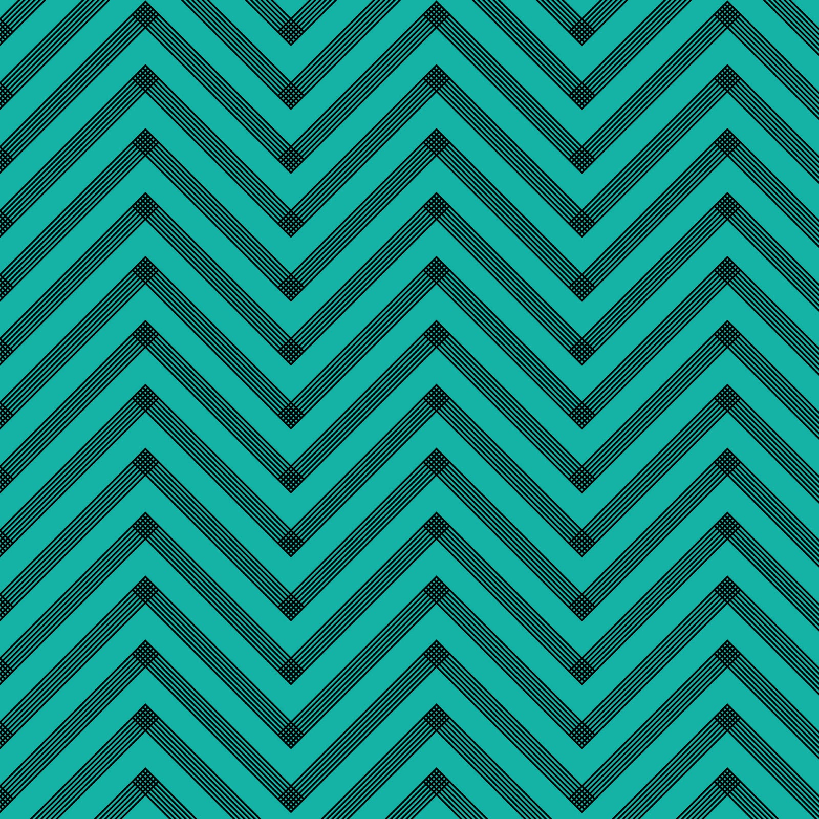 Teal And White Patterns