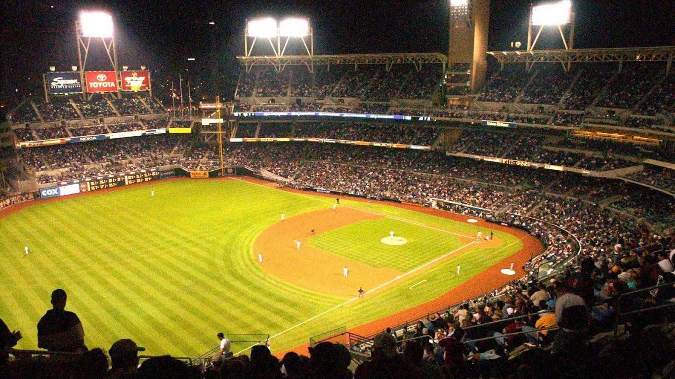 Baseball Ground Colorful HD Wallpaper Full Points