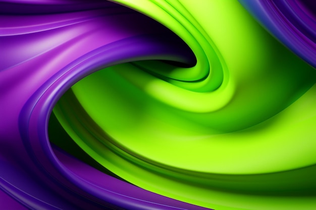 Neon Green Purple Wallpaper Image