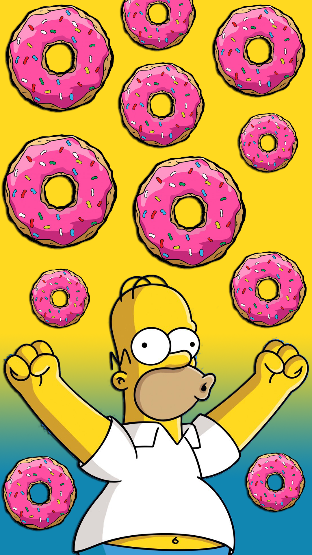 Simpsons Donut Wallpaper Top Background