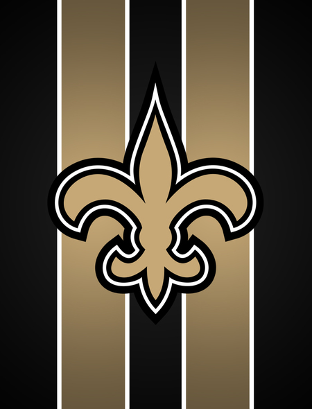 Saints Racing Stripes Logo Wallpaper For iPhone