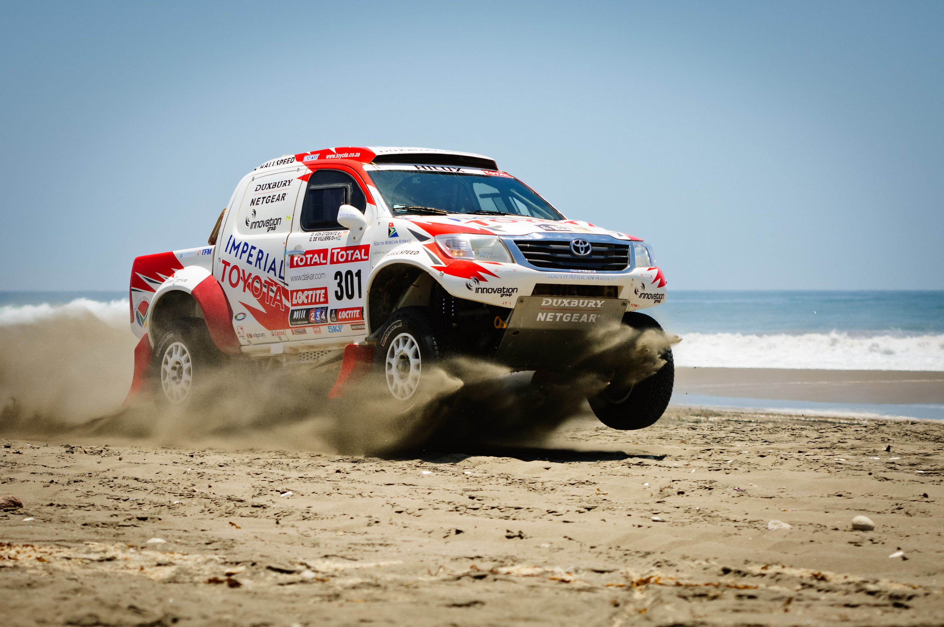 Rally Toyota Dakar Sea Sand Offroad Race Racing Wallpaper