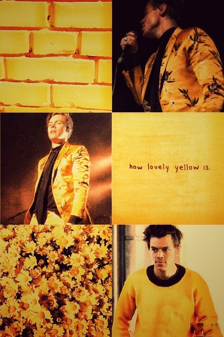 Harry Styles Yellow Aesthetic Wallpaper