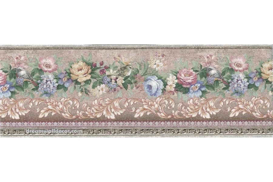 Free download Pink Blue Flower Wallpaper Border [900x600] for your