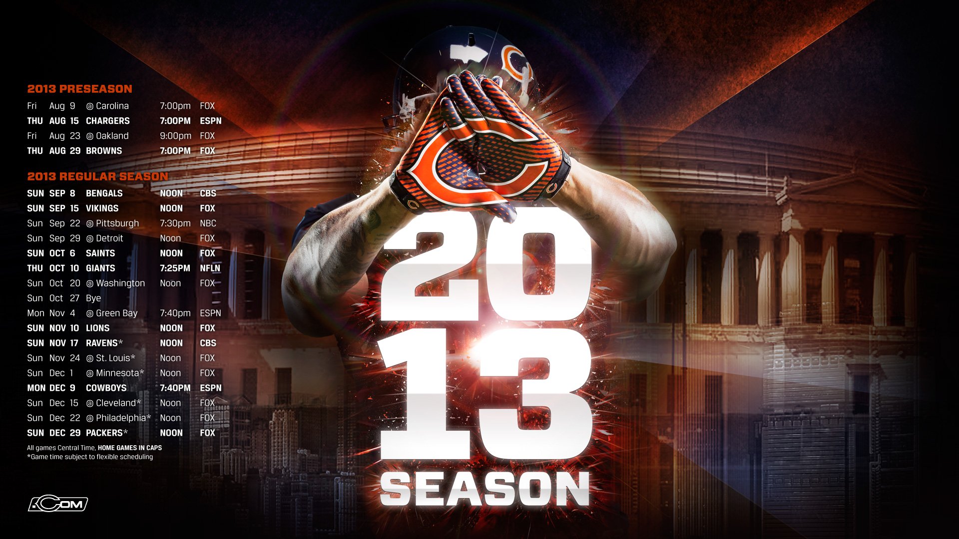 Chicago Bears 2013 Wallpapers 1920x1080