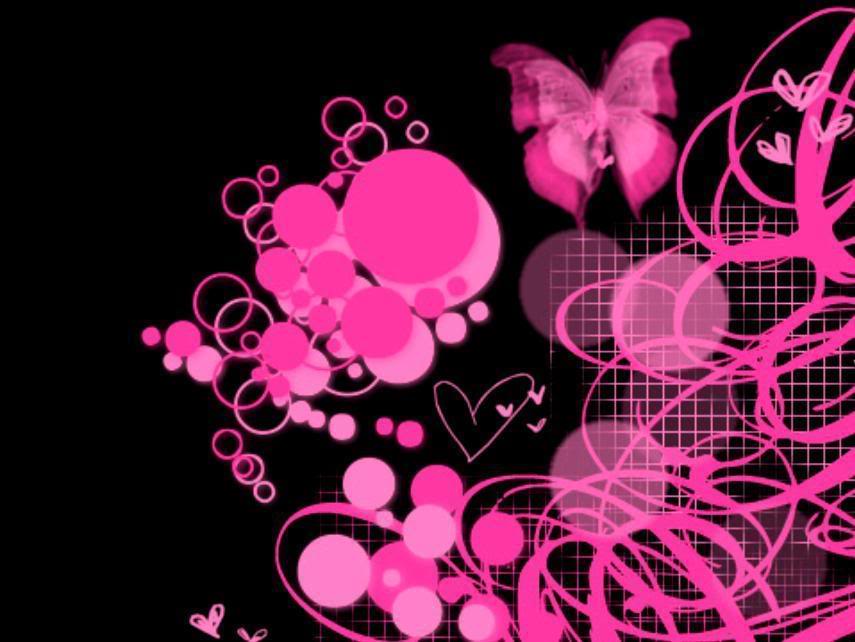 Pink Amp Black Wallpaper Desktop Background
