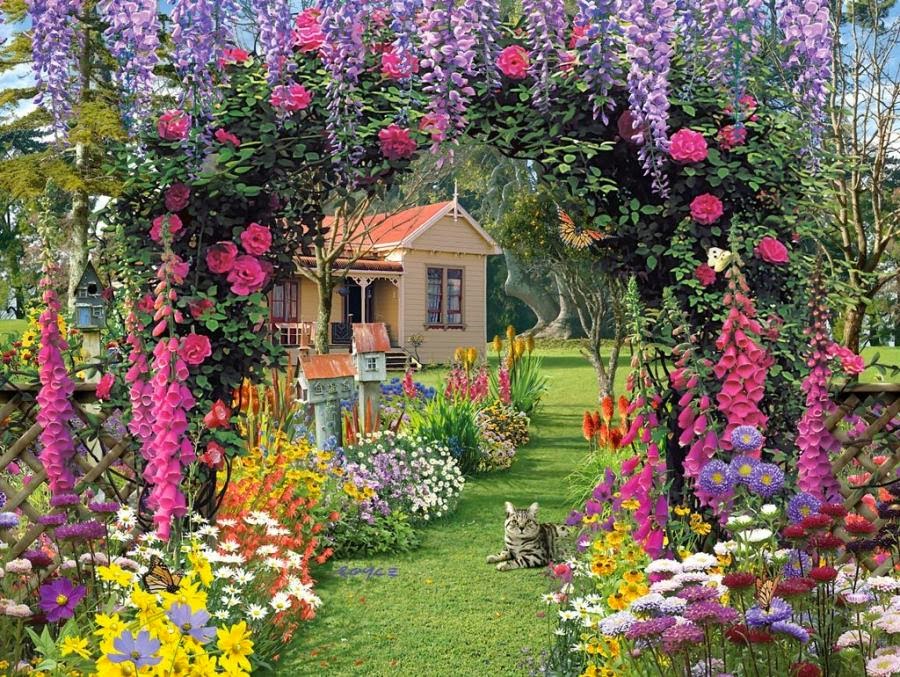 English garden wallpaper Downloade Pic Gallery