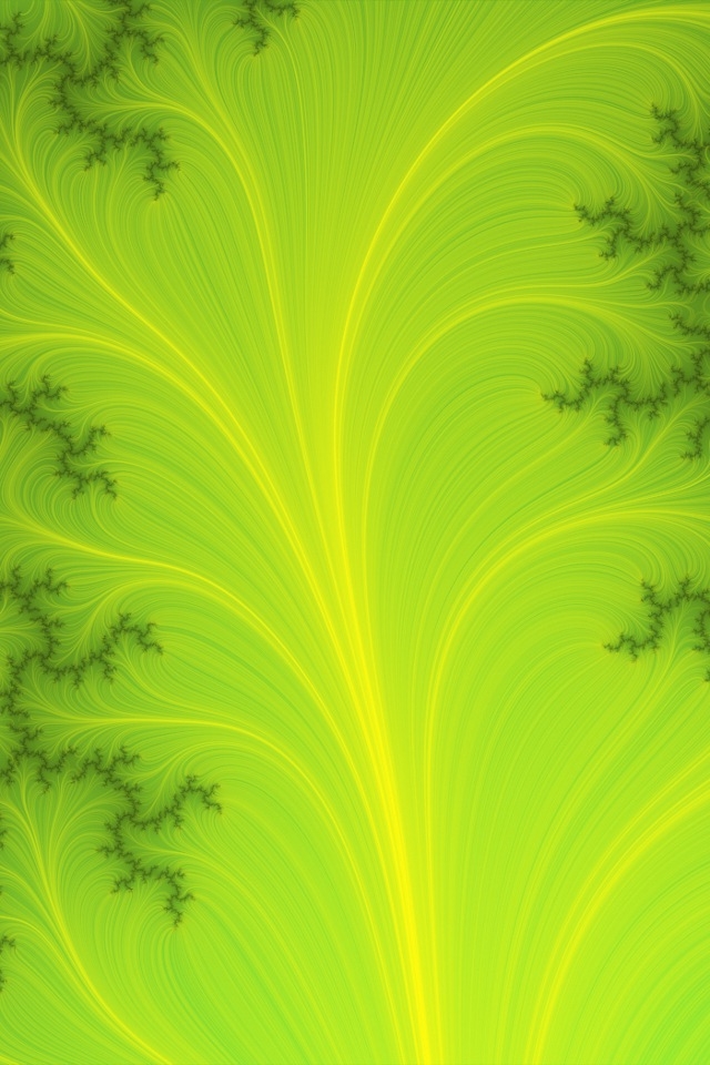 Green Fractal iPhone HD Wallpaper