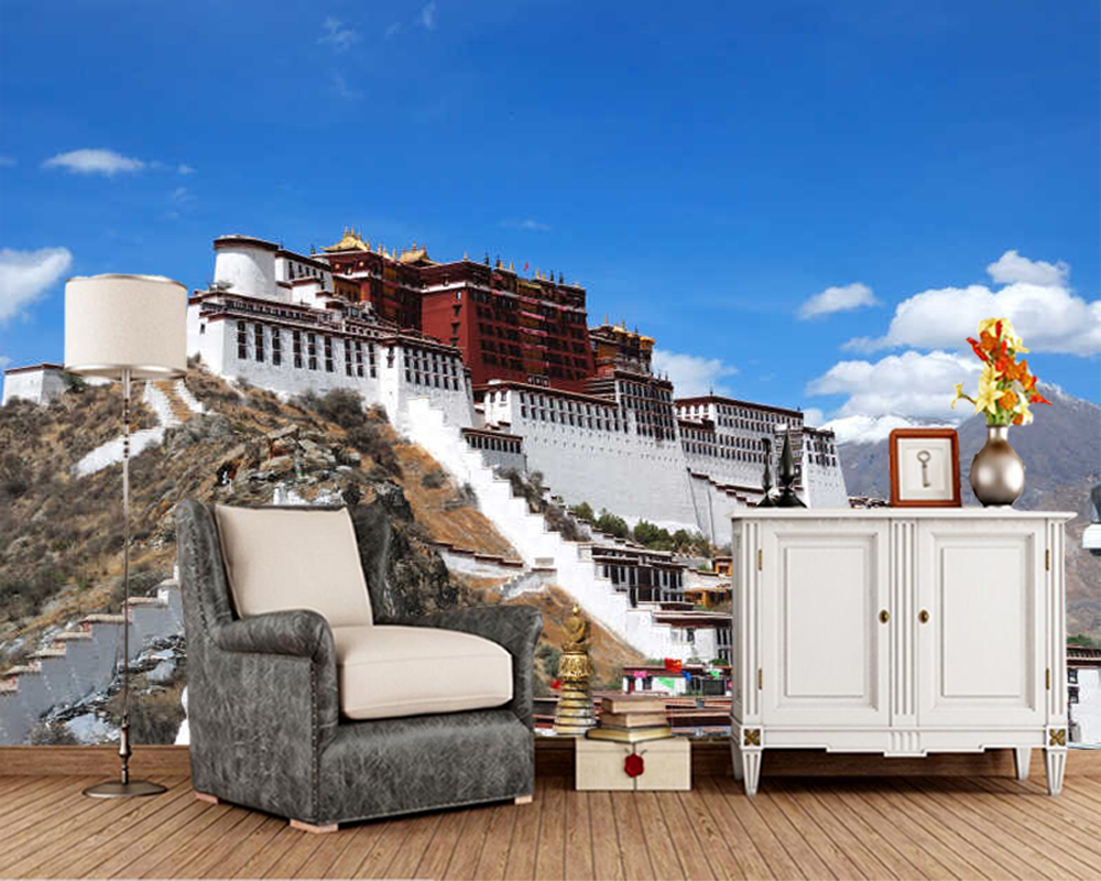 Papel De Parede Potala Palace In Lhasa Tibet 3d Wallpaper Living