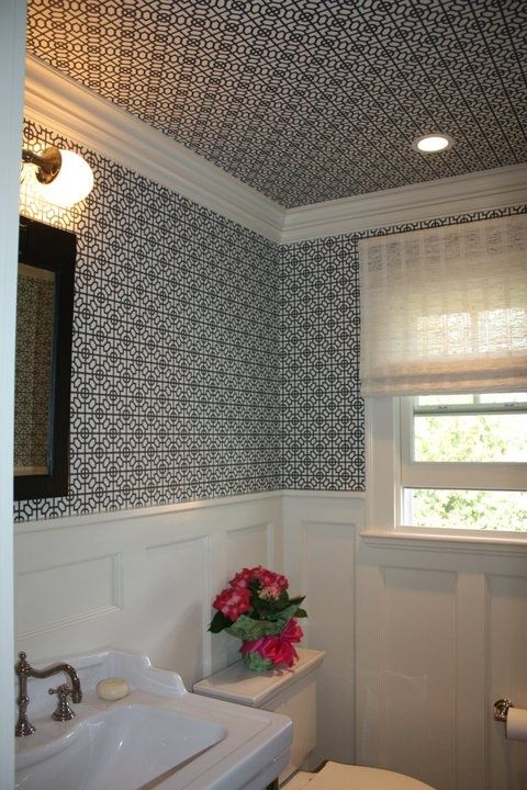 Wainscoting And Wallpaper Grasscloth