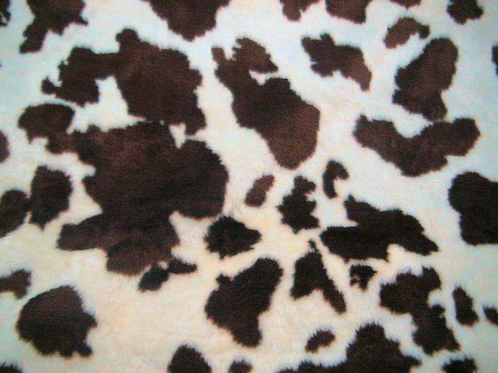 Brown Cow Print Cowhide Wallpaper.