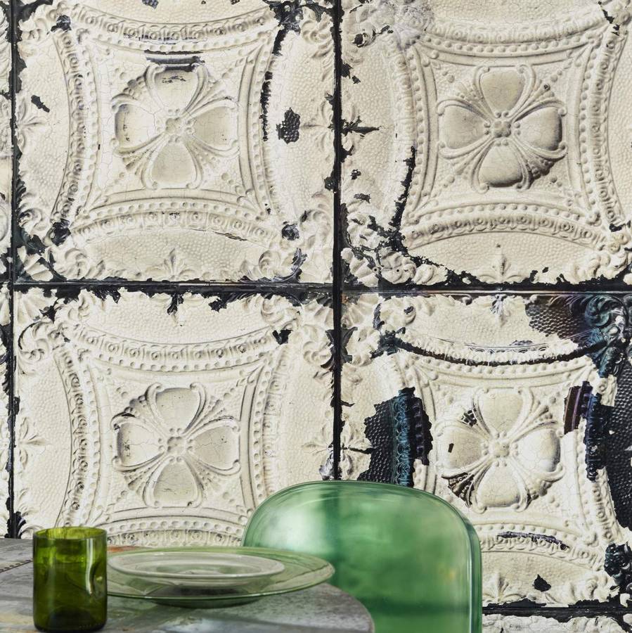 Home The Orchard Brooklyn Metal Tins Wallpaper By Merci