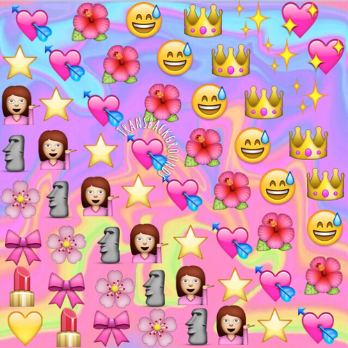 Emoji Wallpapers Girly - WallpaperSafari