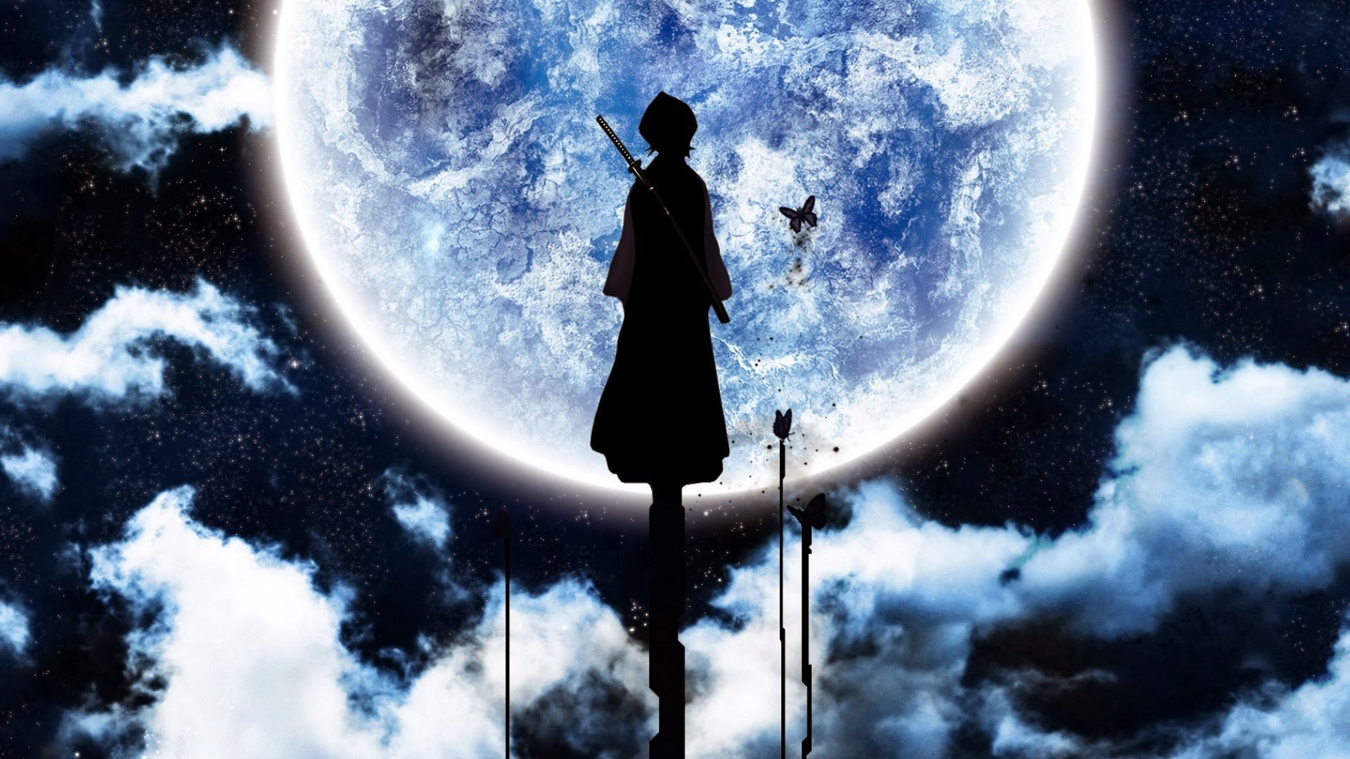 Bleach Rukia Moon Wallpaper Teahub Io