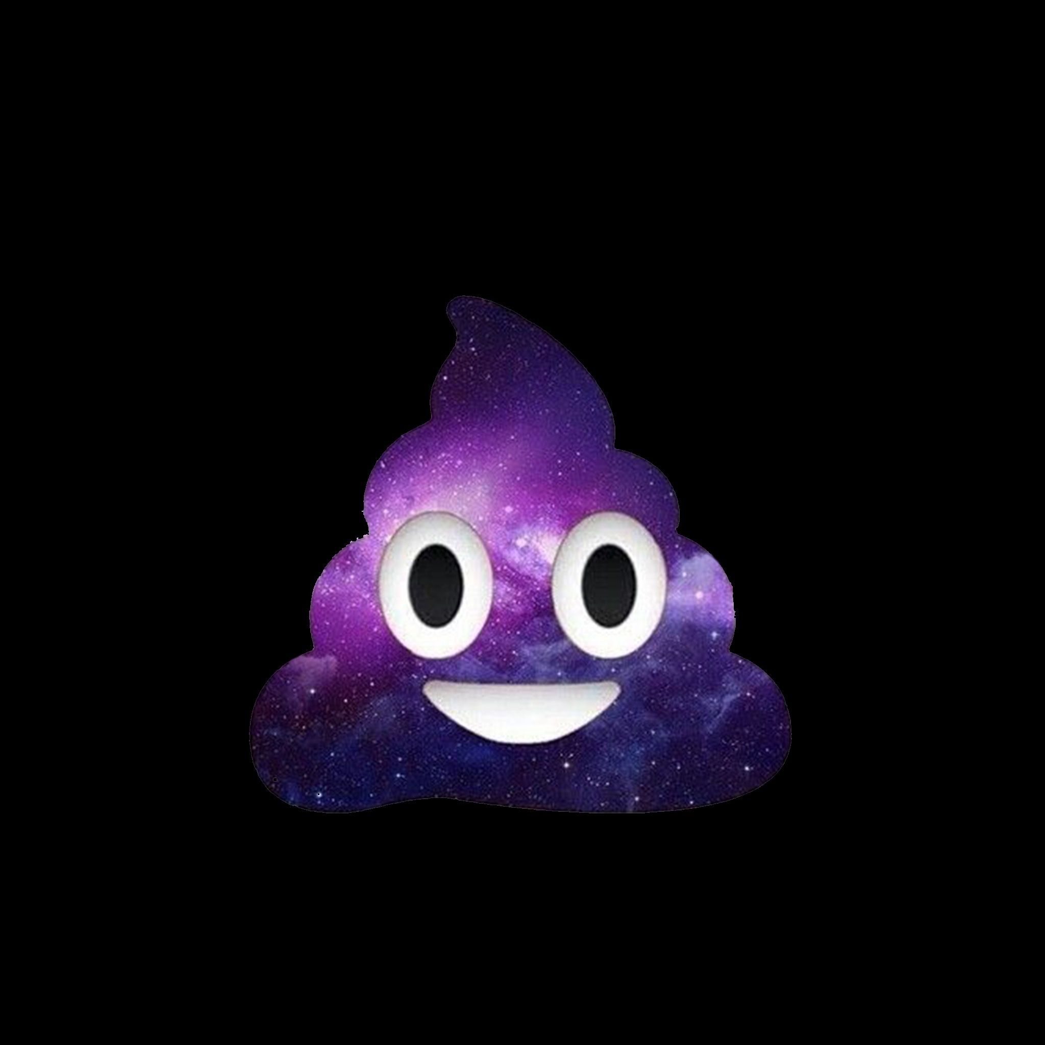 Galaxy Poop Emoji Wallpaper
