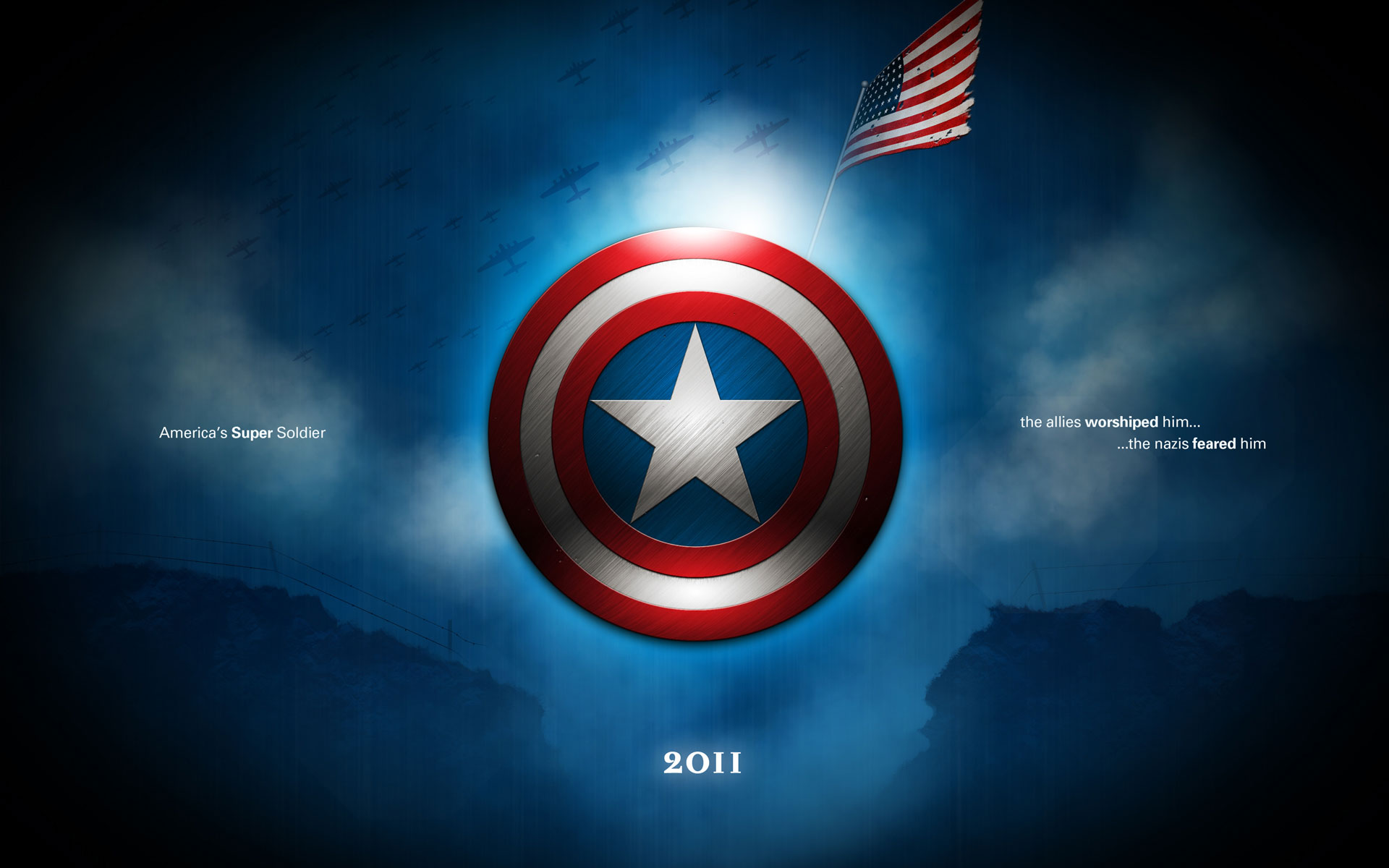 Captain America Shield Wallpaper HD 1920x1200