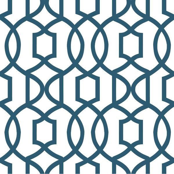 Navy Blue Geometric Wallpaper Nu1648