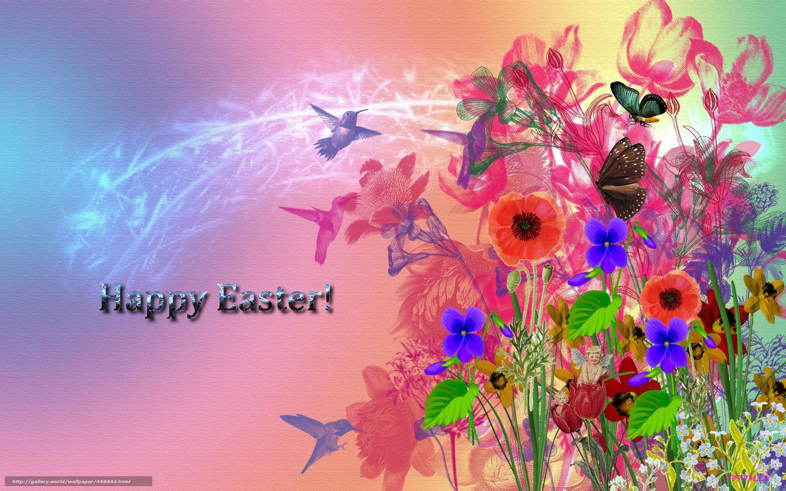 Easter Flowers beautiful backdrop wallpaper free desktop wallpaper