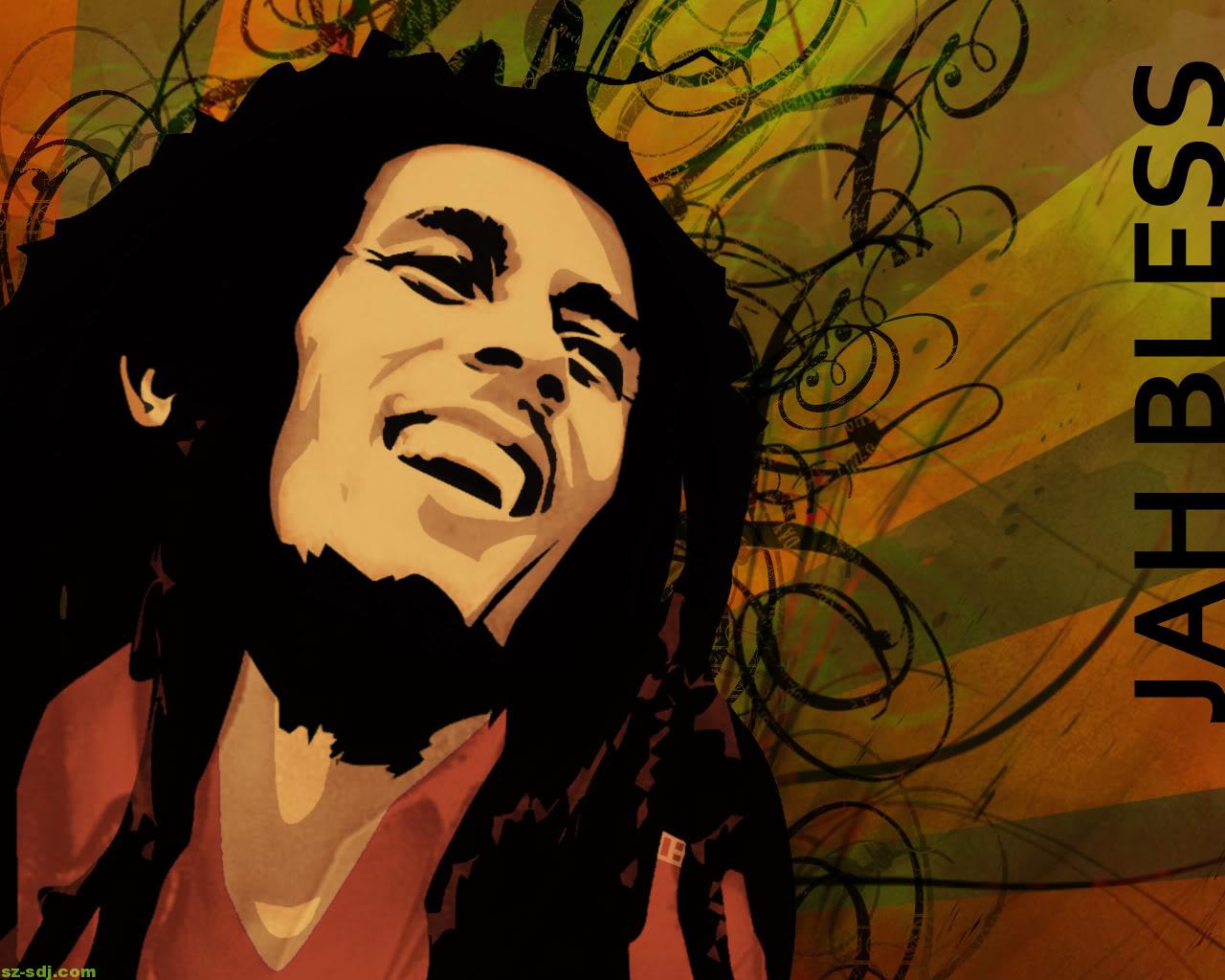 Bob Marley Wallpaper Painting HD Desktop 4k