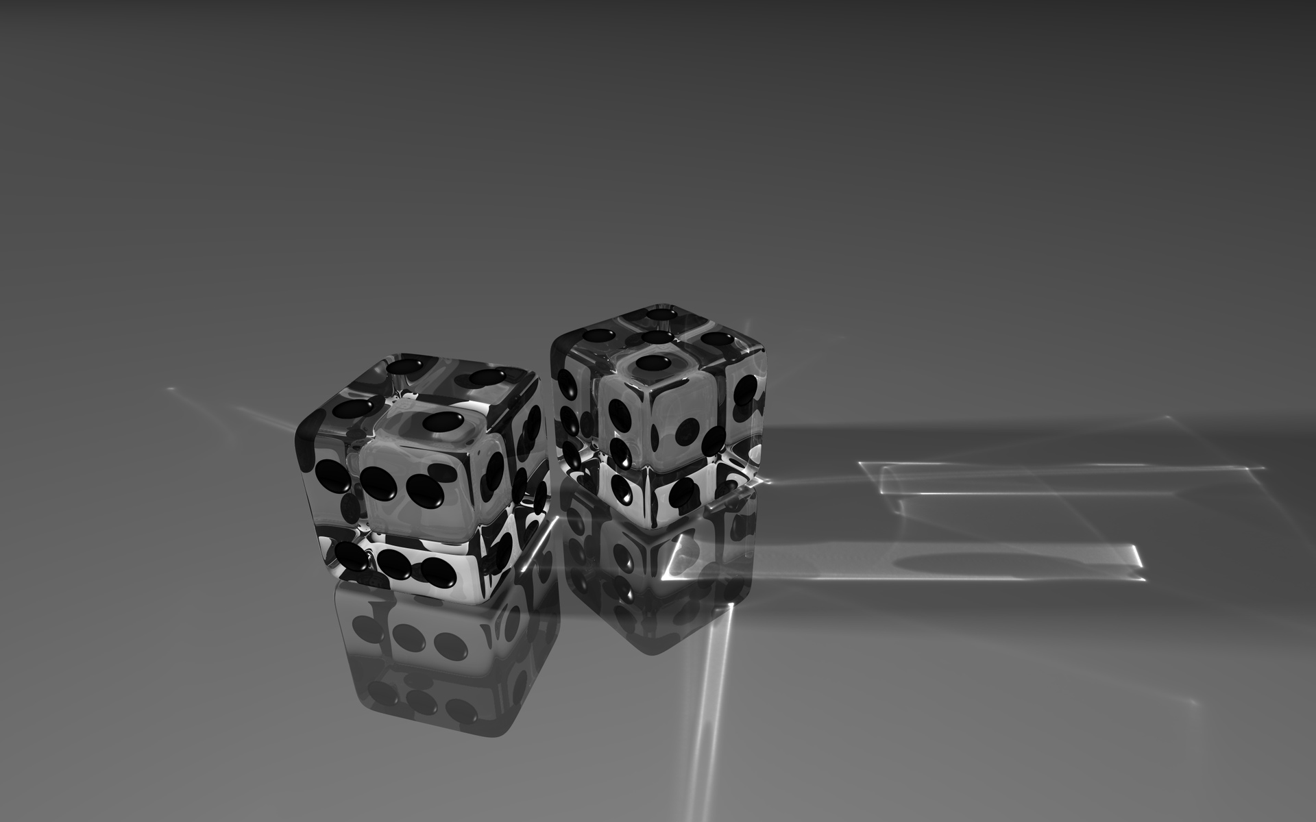 Beautiful Glass Dice Wallpaper Full HD With