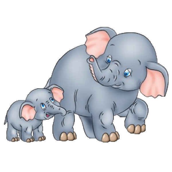 Elephant Cartoon Clip Art Mother And Baby Pictures